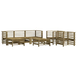 vidaXL 7-delige Loungeset massief grenenhout