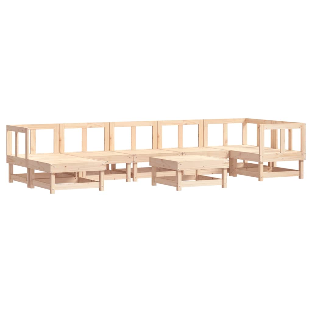 vidaXL 8-delige Loungeset massief grenenhout