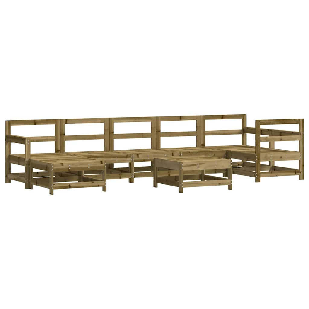 vidaXL 8-delige Loungeset massief grenenhout