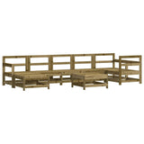 vidaXL 8-delige Loungeset massief grenenhout
