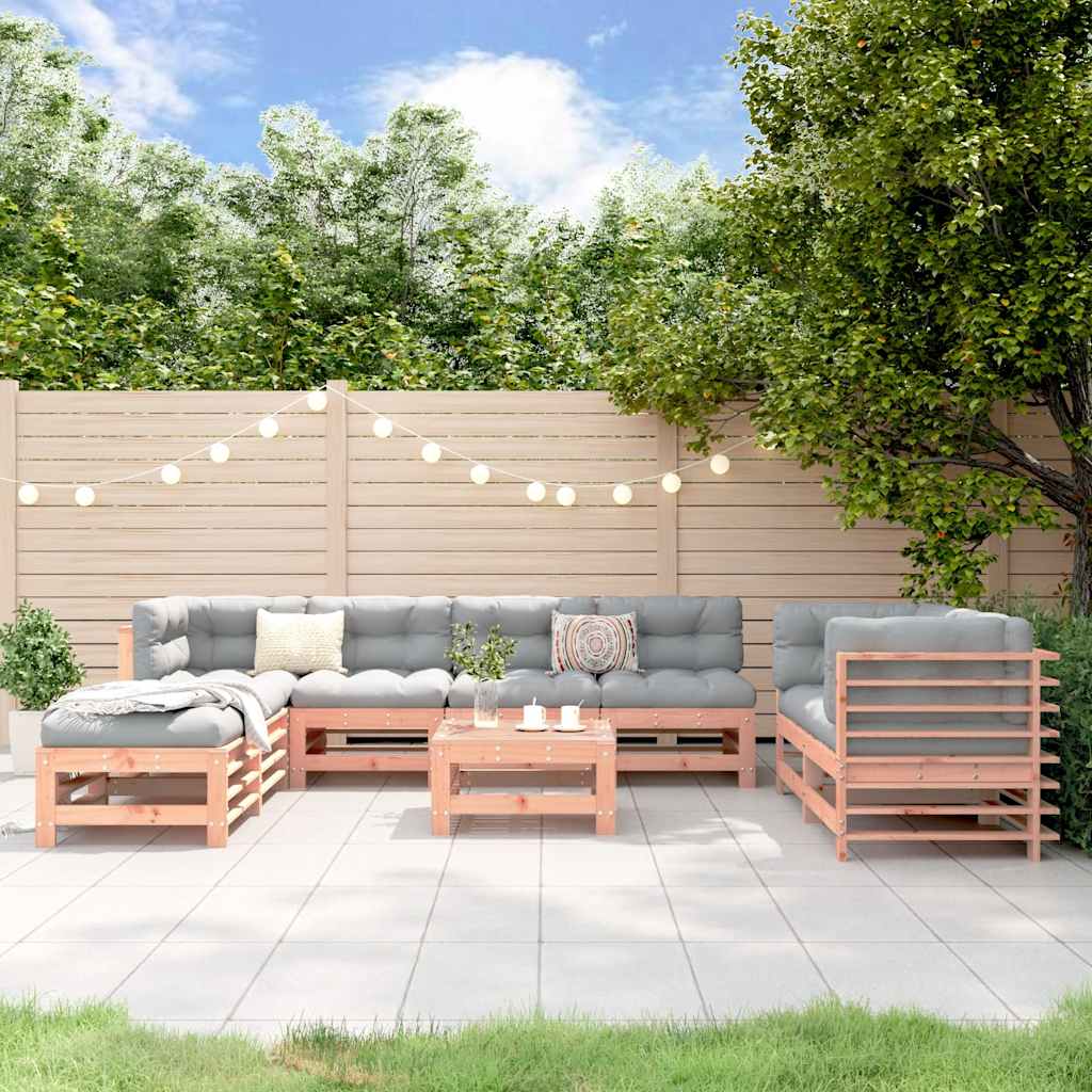 vidaXL 9-piece Lounge Set Solid Pinewood