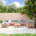 vidaXL 9-piece Lounge Set Solid Pinewood