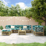 vidaXL 9-piece Lounge Set Solid Pinewood