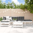 vidaXL 6-delige Loungeset massief grenenhout