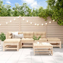 vidaXL 6-delige Loungeset massief grenenhout
