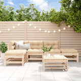 vidaXL 6-delige Loungeset massief grenenhout