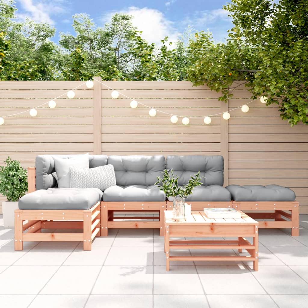 vidaXL 6-delige Loungeset massief grenenhout