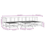 vidaXL 7-delige Loungeset massief grenenhout