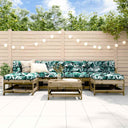 vidaXL 7-Piece Lounge Set Solid Pine Wood