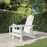 vidaXL Garden Chairs 2 pcs Adirondack HDPE white