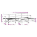 vidaXL 7-Piece Lounge Set Solid Pine Wood