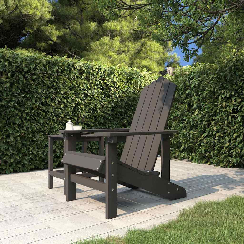 vidaXL Garden Chairs 2 pcs Adirondack HDPE white
