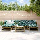 vidaXL 7-Piece Lounge Set Solid Pine Wood
