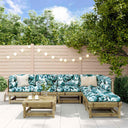 vidaXL 7-Piece Outdoor Lounge Set Solid Pine Wood