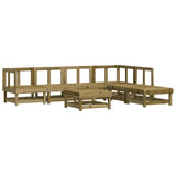 vidaXL 7-Piece Outdoor Lounge Set Solid Pine Wood