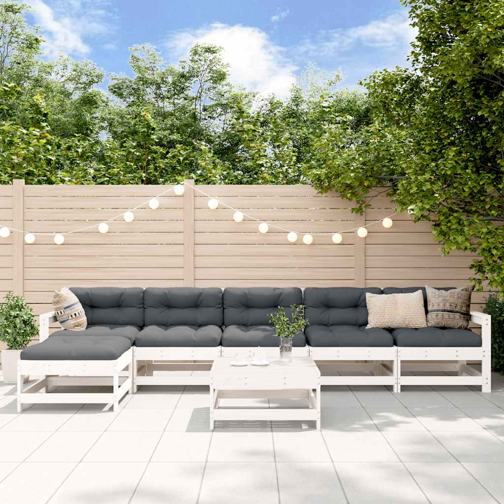 vidaXL 7-delige Loungeset massief grenenhout