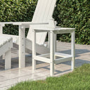 vidaXL Tuintafel Adirondack 38x38x46 cm HDPE blanc