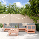 vidaXL 6-delige Loungeset massief grenenhout