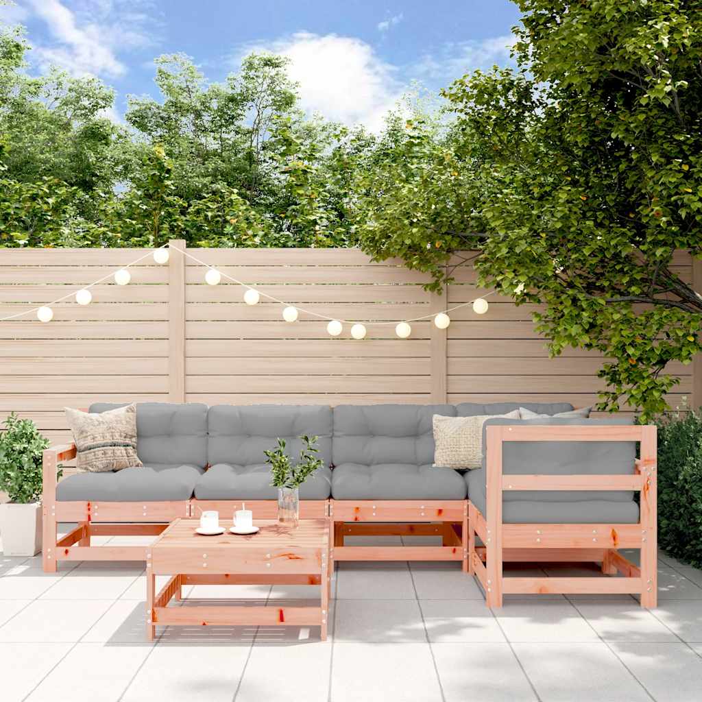 vidaXL 6-delige Loungeset massief grenenhout