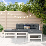 vidaXL 4-delige Loungeset massief grenenhout