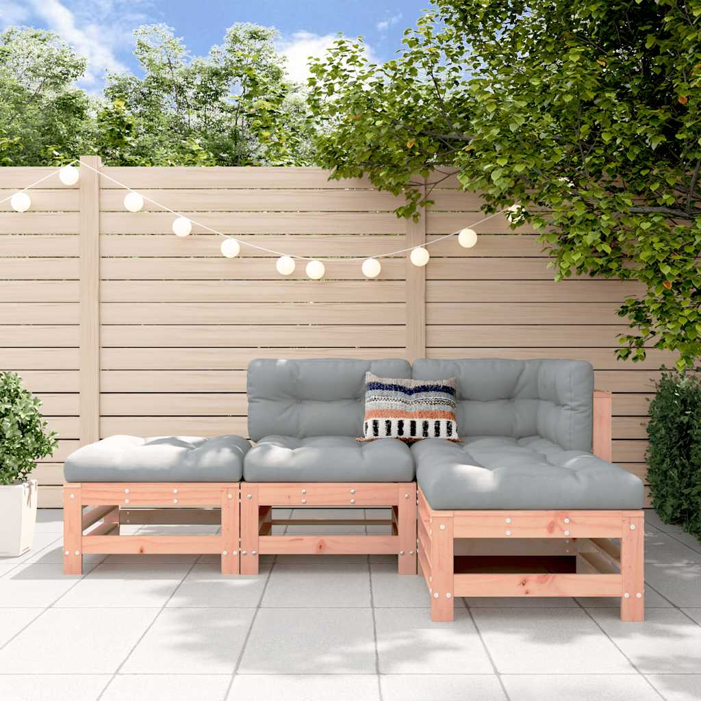 vidaXL 4-delige Loungeset massief grenenhout