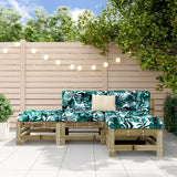 vidaXL 4-delige Loungeset massief grenenhout