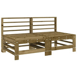 vidaXL 4-delige Loungeset massief grenenhout
