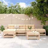 vidaXL 6-piece Lounge Set solid pinewood