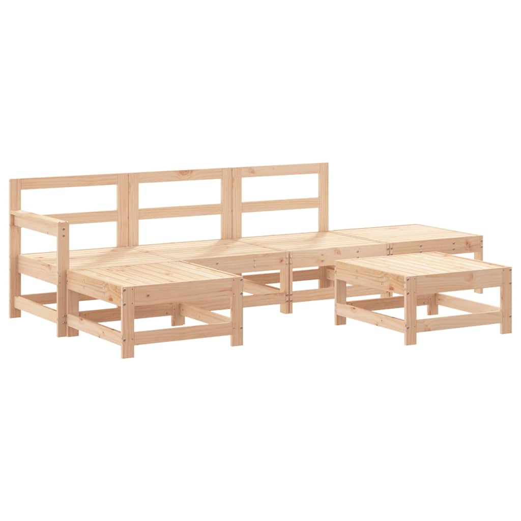 vidaXL 6-piece Lounge Set solid pinewood