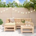 vidaXL 5-delige Loungeset massief grenenhout