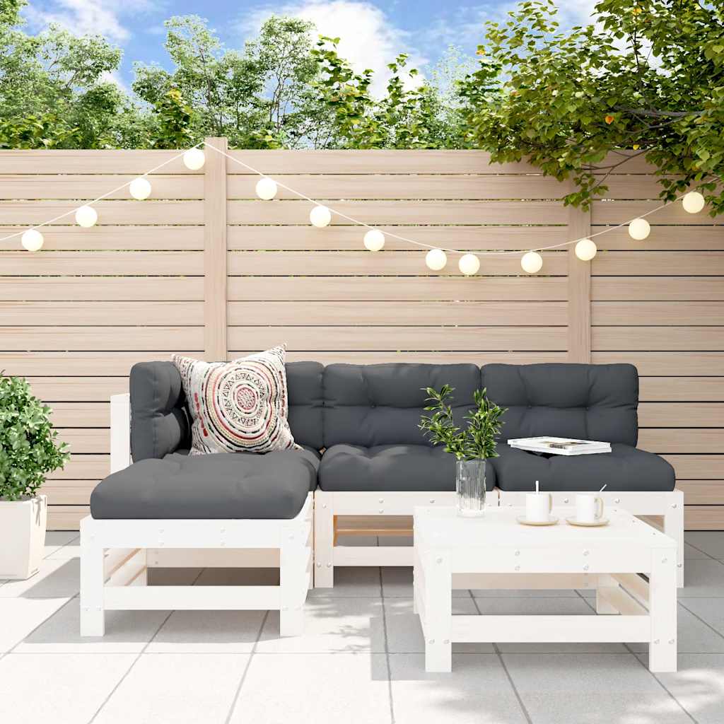 vidaXL 5-delige Loungeset massief grenenhout