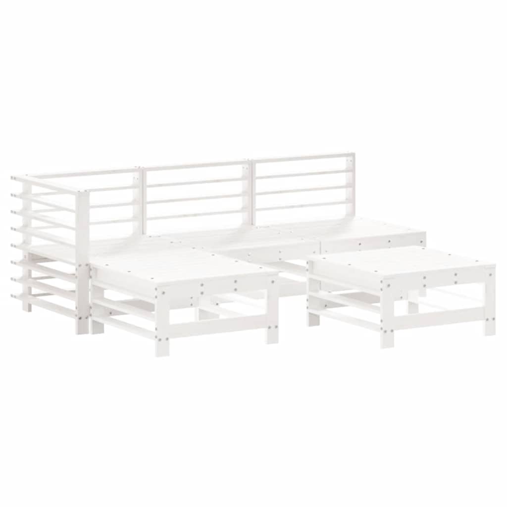 vidaXL 5-delige Loungeset massief grenenhout