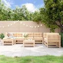 vidaXL 8-delige Loungeset massief grenenhout