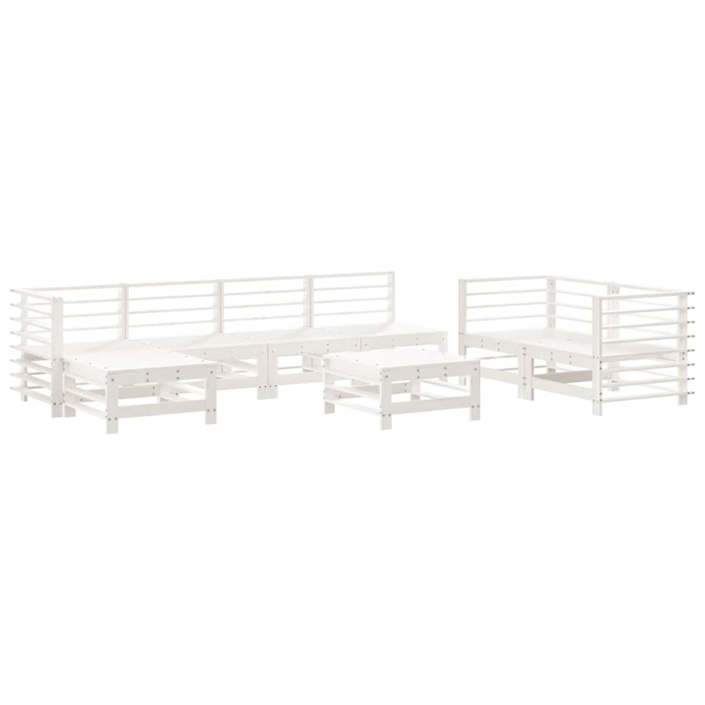 vidaXL 8-delige Loungeset massief grenenhout
