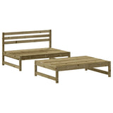 vidaXL 2-delige Loungeset massief grenenhout