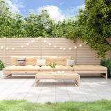 vidaXL 4-Piece Lounge Set Solid Pinewood