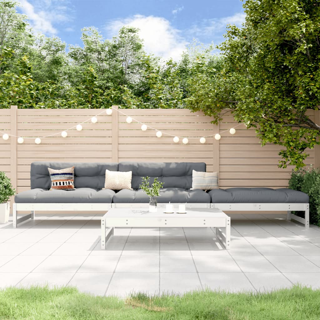 vidaXL 4-Piece Lounge Set Solid Pinewood