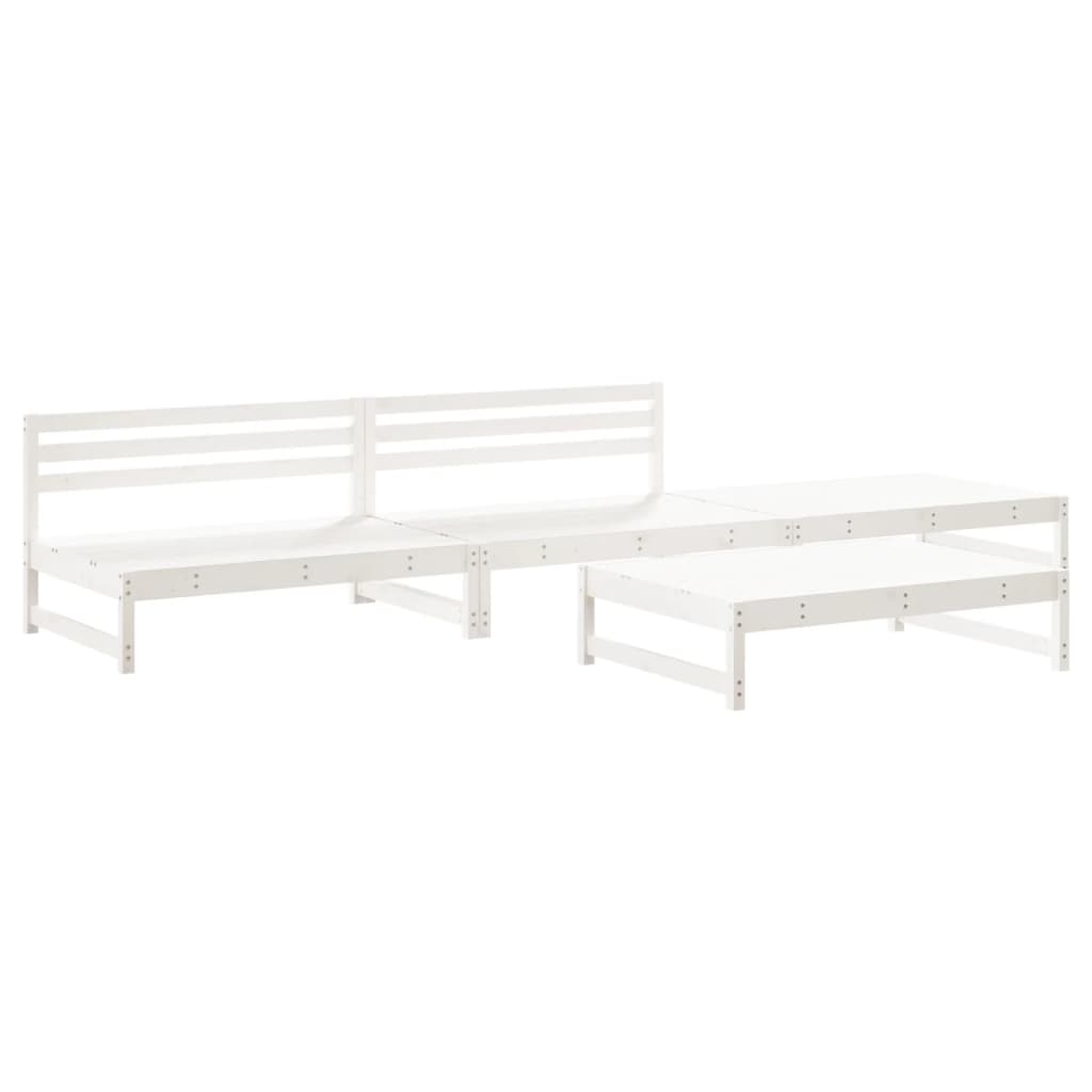 vidaXL 4-Piece Lounge Set Solid Pinewood