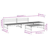vidaXL 4-Piece Lounge Set Solid Pinewood