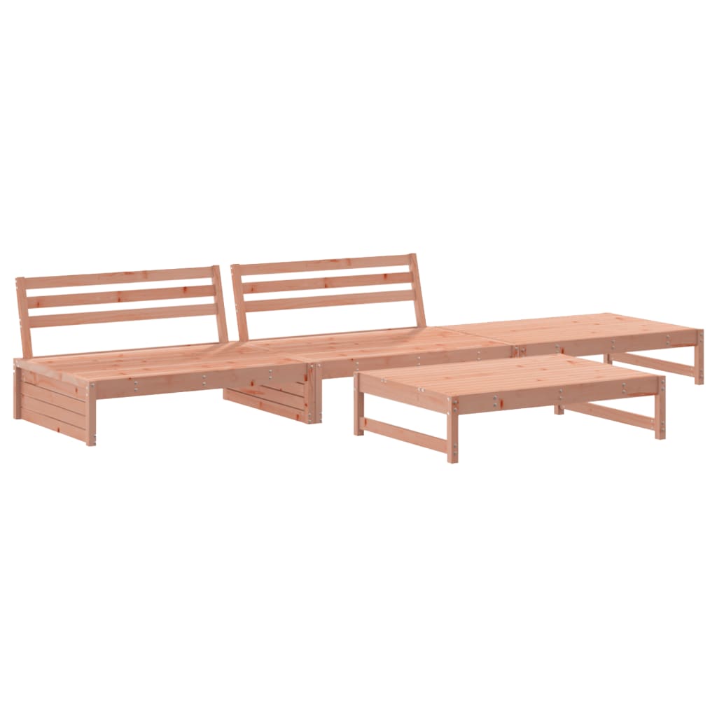 vidaXL 4-delige Loungeset massief grenenhout