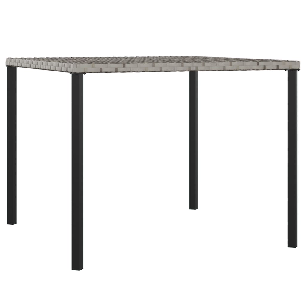 vidaXL 6-delige Tuinset met kussens poly rattan zwart