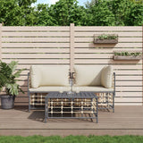 vidaXL Hoekbanken sectioneel met kussens 2 st poly rattan