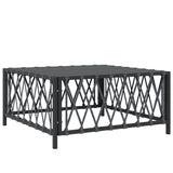 vidaXL 11-delige Loungeset met kussens staal wit