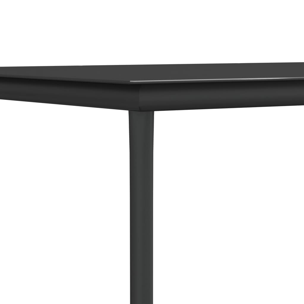 vidaXL 3-delige Tuinset met kussens poly rattan en staal