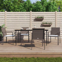 vidaXL Jardinière 4 pièces avec coussins 56x59x84 cm poly rotin marron