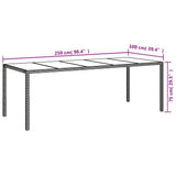 vidaXL 5-delige Tuinset met kussens poly rattan zwart