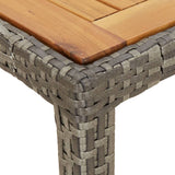 vidaXL 3-Piece Garden Lounge Set with Cushions Poly Rattan Grey