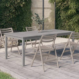 vidaXL Tuintafel 140x80x74 cm massief acaciahout greywash