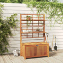 vidaXL Storage Box with Trellis 99x50x160 cm Solid Acacia Wood