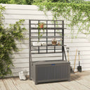 vidaXL Storage Box with Trellis 99x50x160 cm Solid Acacia Wood